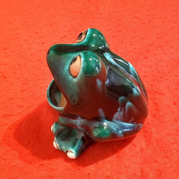 Vintage Porcelain Ceramic FROG 1of 1 - Ultra Clean & Unique - Hand Made AA+ - Picture 3 of 7